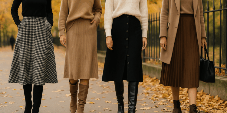 7 looks de faldas con botas inspirados en las pasarelas de Otoño-Invierno 2025