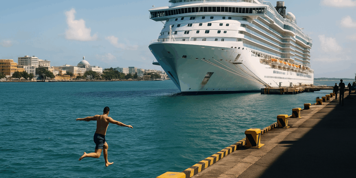 Pasajero de crucero en P.R. brinca al mar, tiene deuda de casino de $16 mil | Locales
