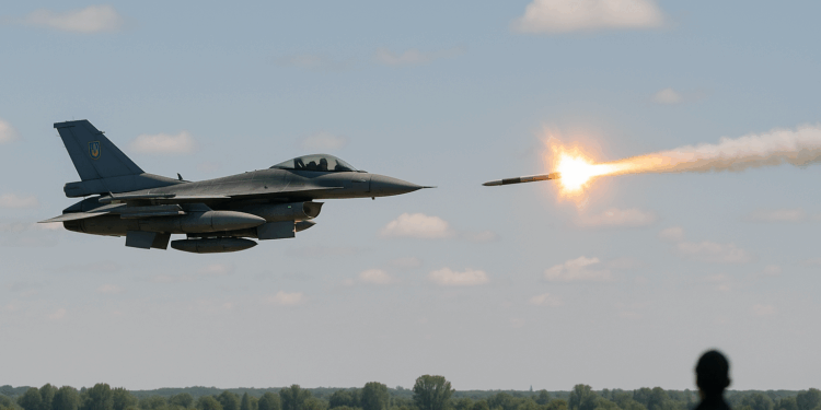 Un vídeo capta el momento en que los F-16 ucranianos se apresuran a derribar misiles rusos en un ataque masivo nocturno.