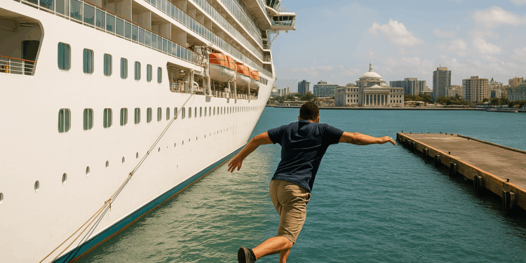Un hombre salta de un crucero en Puerto Rico para no pagar una deuda por apuestas