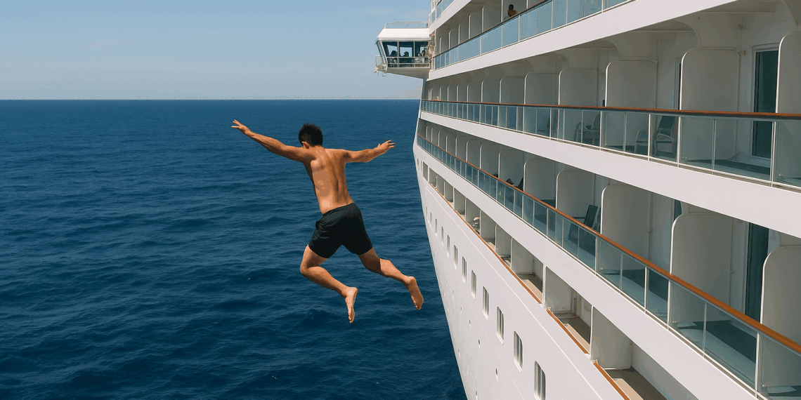 Un hombre se tiró por la borda de un crucero para evitar pagar una deuda de US$16.000 en el casino
