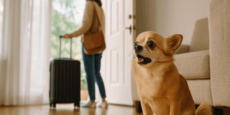 Una chihuahua se hace viral en TikTok por la reacción al saber que su dueña se va de vacaciones