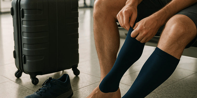 "Utiliza medias de compresión cada vez que vayas a hacer un viaje largo"