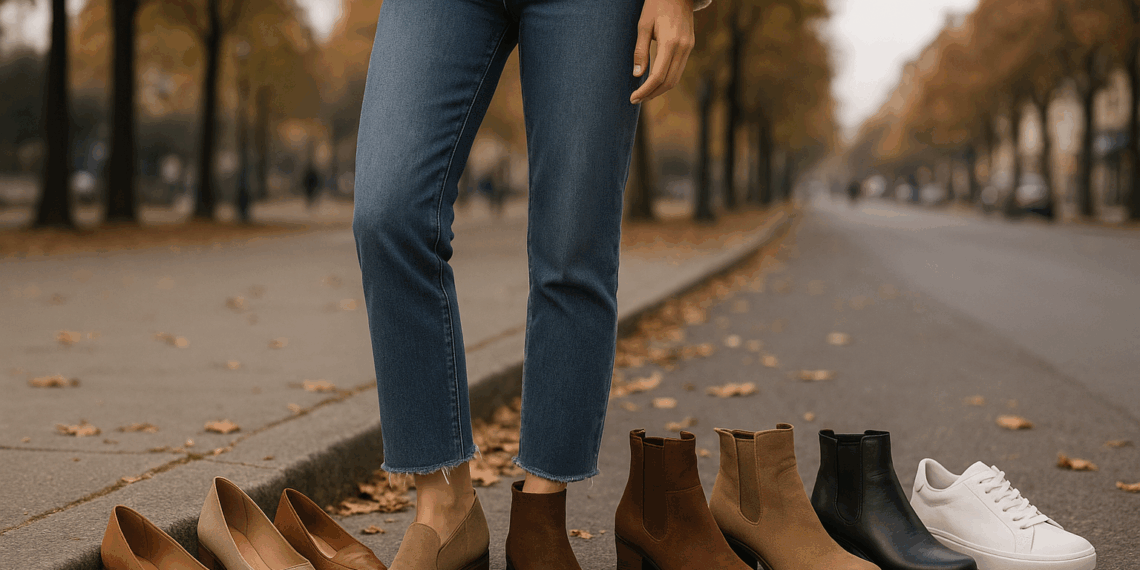 ¿Con qué zapatos llevar con jeans cropped? 7 combinaciones de moda en otoño 2025