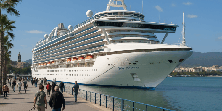 La primera escala del “Star Princess” refuerza el impulso del segmento de cruceros en la Costa del Sol