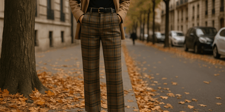 5 formas elegantes de llevar los pantalones de cuadros de los 90 en otoño 2025