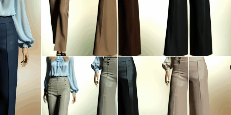 7 ideas de pantalones palazzo con blusas elegantes para llevar a la oficina en otoño 2025