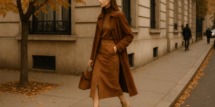 7 formas de armar looks de ante, muy elegantes, en otoño 2025
