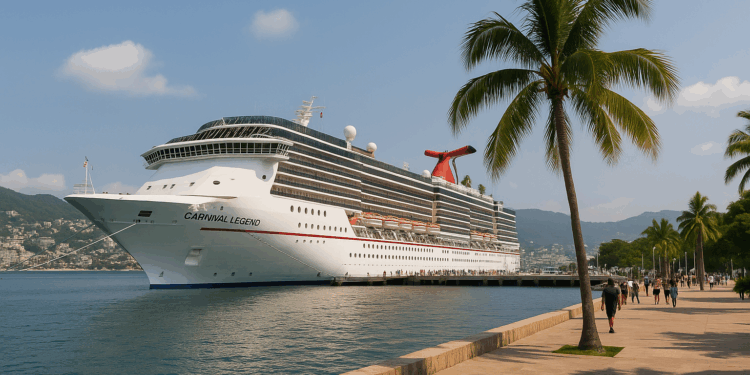 Acapulco recibe al crucero Carnival Legend - Almomento