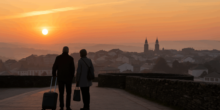 Esperas a primera hora de la mañana en Lugo para los viajes del Imserso