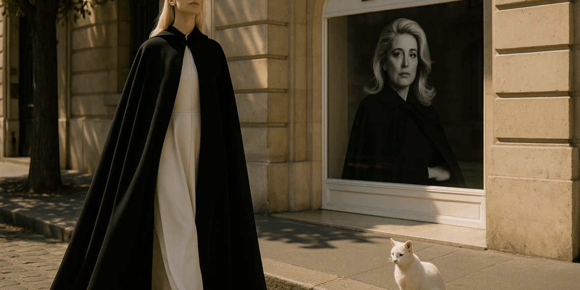 Anya Taylor-Joy Caped up and Channeled Catherine Deneuve for Dior