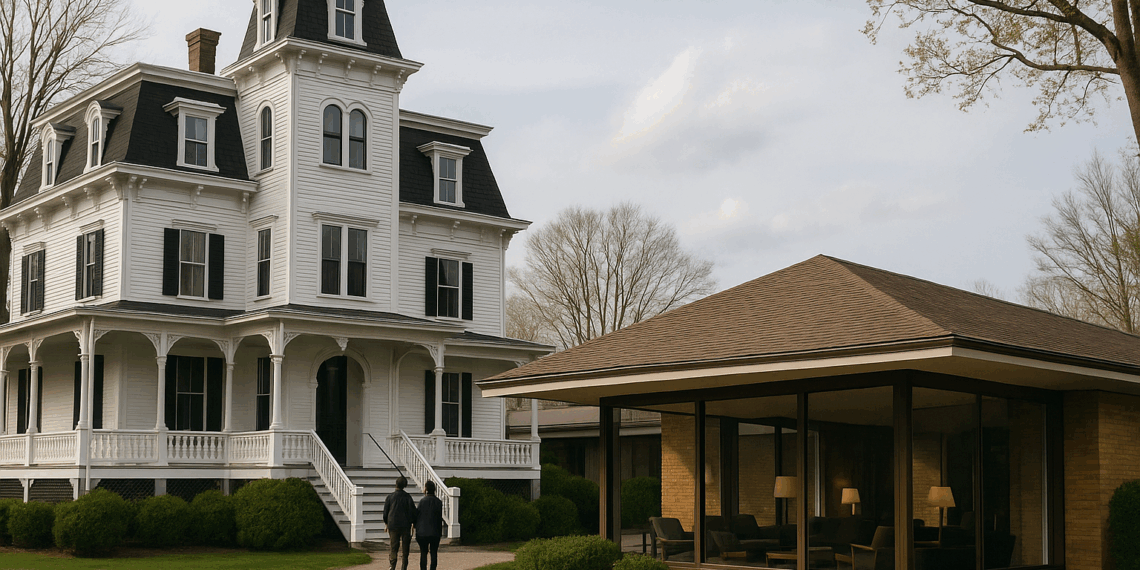 Victorian Architecture Meets Mid-Century Modernism at This Tranquil Litchfield, Connecticut Hotel