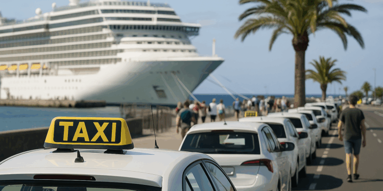 Arrecife establece turnos para los taxis en días de cruceros para garantizar el servicio a los vecinos