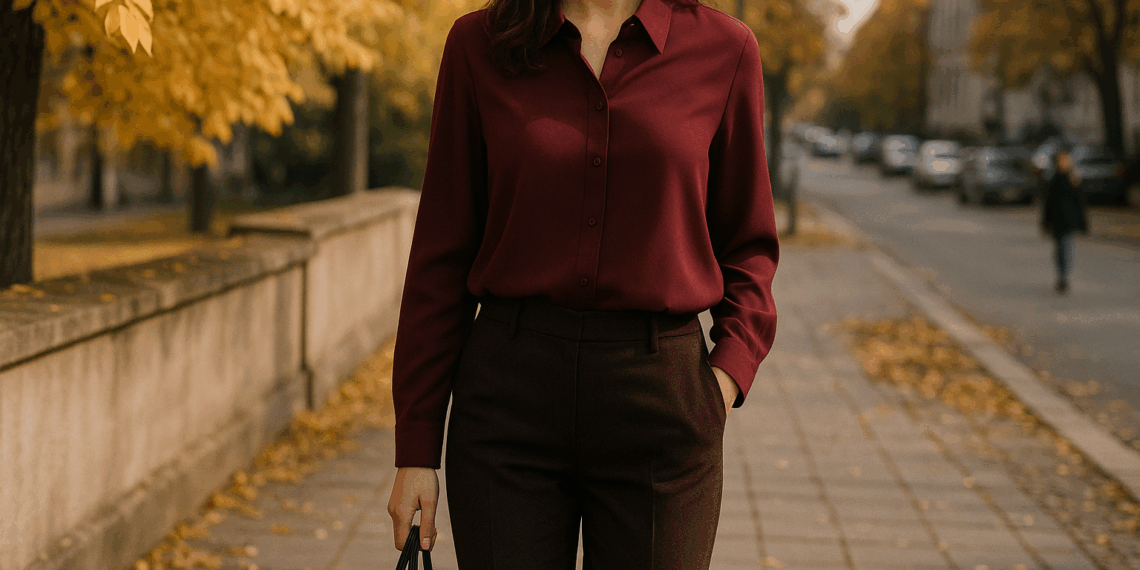 Blusas color vino para sentirte elegante todo el Otoño-Invierno 2025