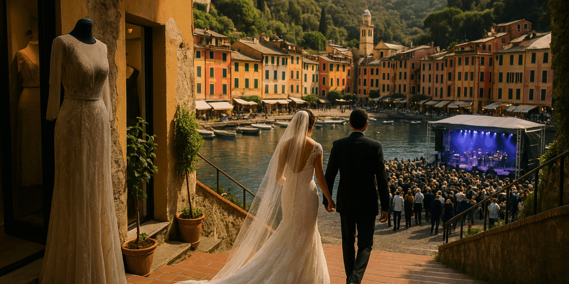 This Ferragamo Family Wedding in Portofino Featured Custom Fashion and a Rock Concert
