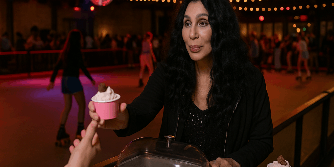 Cher Served Out Scoops of Cherlatto at Faena New York’s Roller Disco Bash