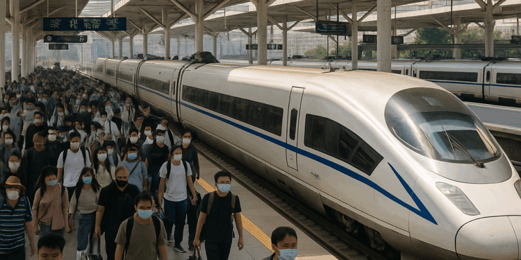 China bate su récord diario de viajes en tren durante el primer festivo de 'Semana dorada'