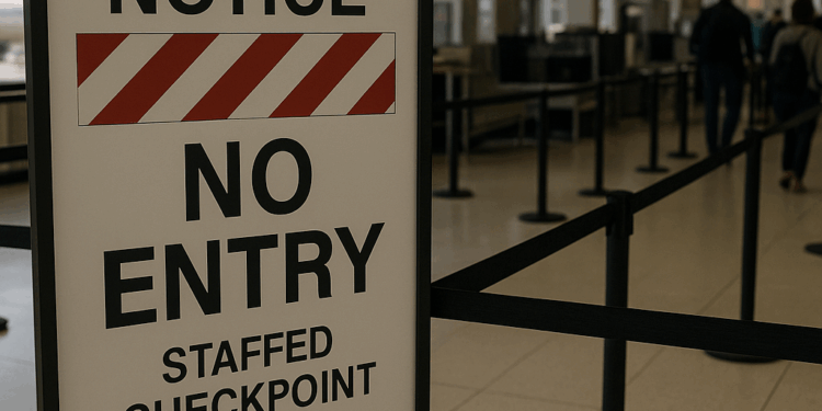 Cierre de gobierno en EE. UU. provoca caos en viajes aéreos