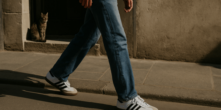 Sí, los tenis adidas Samba NO pasan de moda y Harry Styles los lleva con baggy jeans