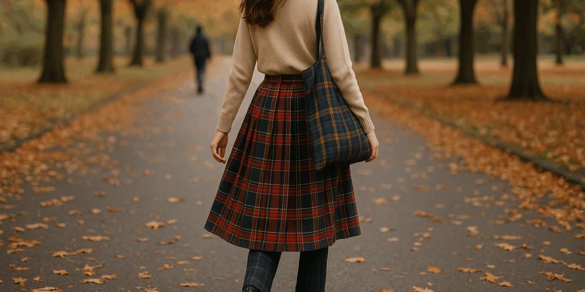 Cómo llevar faldas, camisas, pantalones y más prendas de cuadros escoceses en otoño 2025