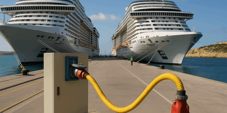 Dos barcos de División de Cruceros de MSC se conectan a energía en tierra en Malta