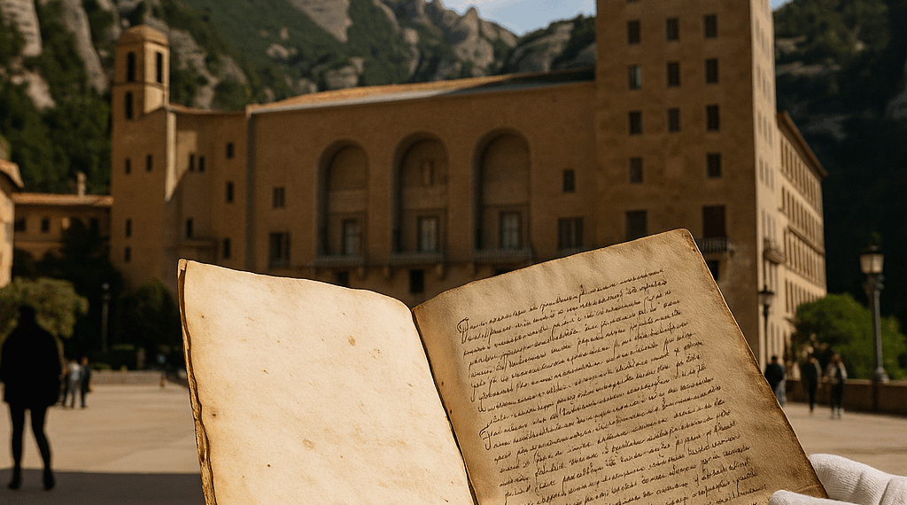 Hallado en Montserrat el manuscrito inédito del poema épico 'El Nuevo Mundo', que narra los viajes de Colón
