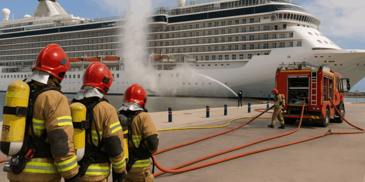 Port Tarragona ensaya su respuesta ante emergencias en cruceros
