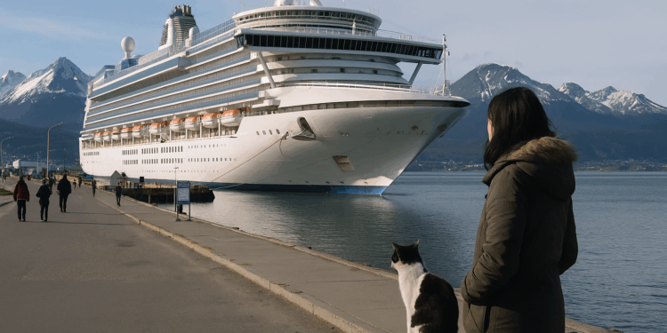 En Ushuaia los vecinos denuncian la llegada masiva de cruceros gigantes