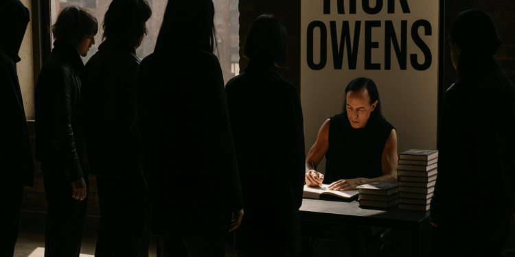 Draped in Darkness: Rick Owens Fans Paid a Sartorial Homage to the Designer at His New York City Book Signing
