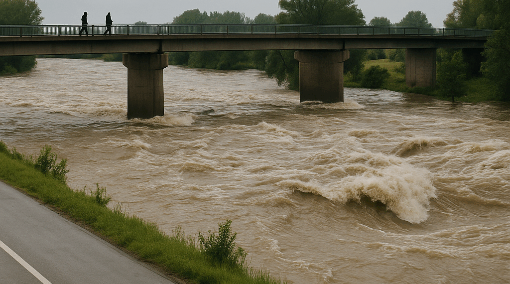 "Es un milagro que el agua no haya tapado las vías y los puentes"