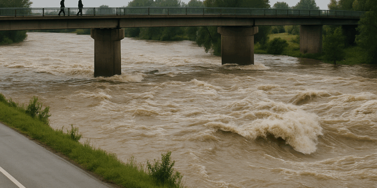 "Es un milagro que el agua no haya tapado las vías y los puentes"