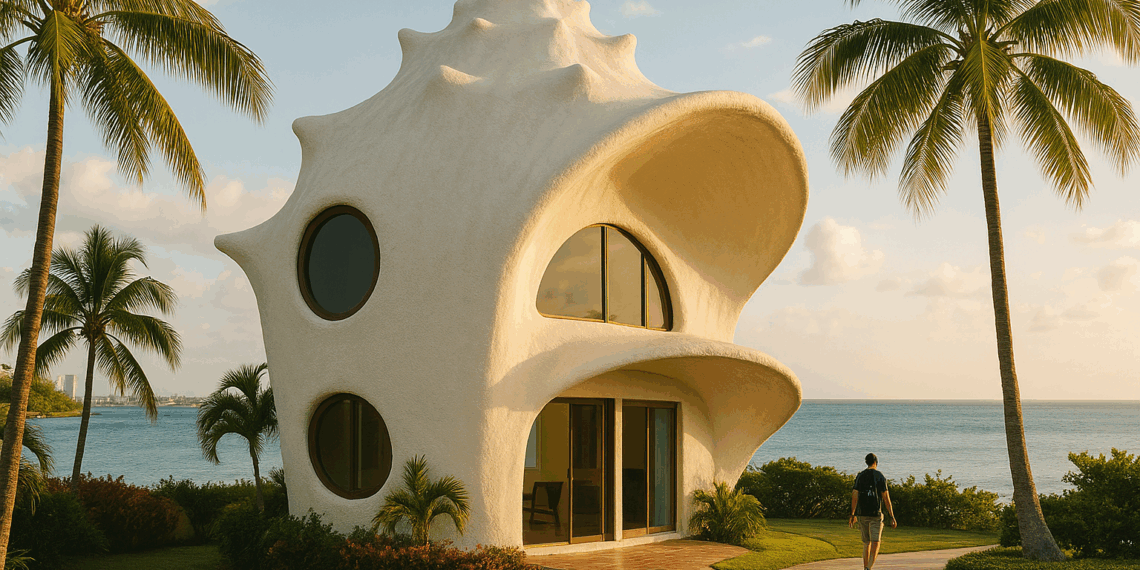 Este hotel en forma de concha es tu gran opción de alojamiento en San Juan, Puerto Rico