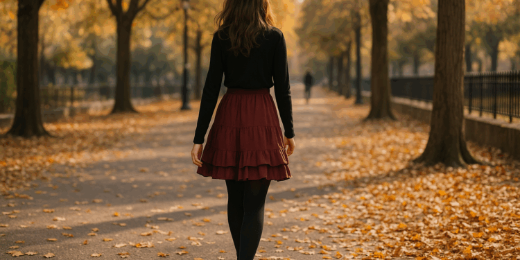 Cómo llevar faldas y vestidos con olanes en otoño 2025, según las pasarelas