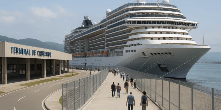 Entregan pasarela de acceso a terminal de cruceros del Puerto de Santos