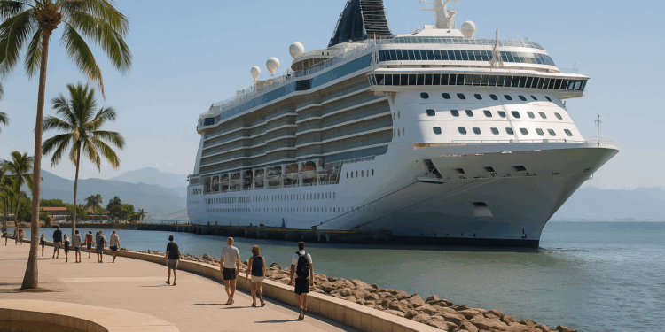 Arribo doble de cruceros en Vallarta deja más de 15 mdp al puerto