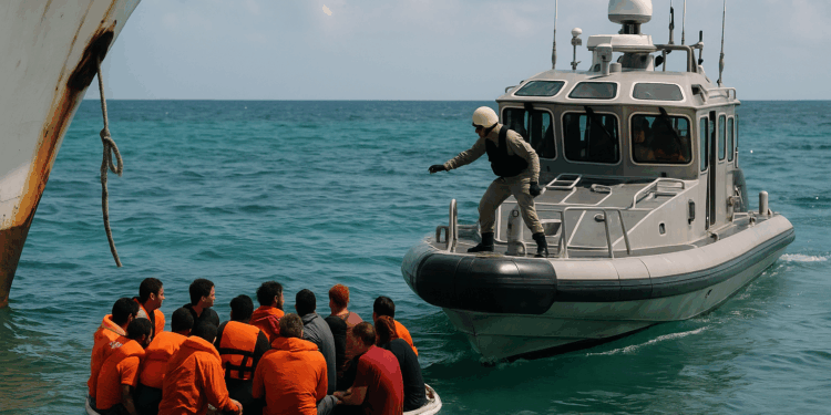 Isla Mujeres: Royal Caribbean rescata a 10 náufragos extranjeros