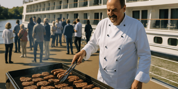 Johann Lafer recibe a pasajeros de Nicko Cruises en exclusivo evento de barbacoa