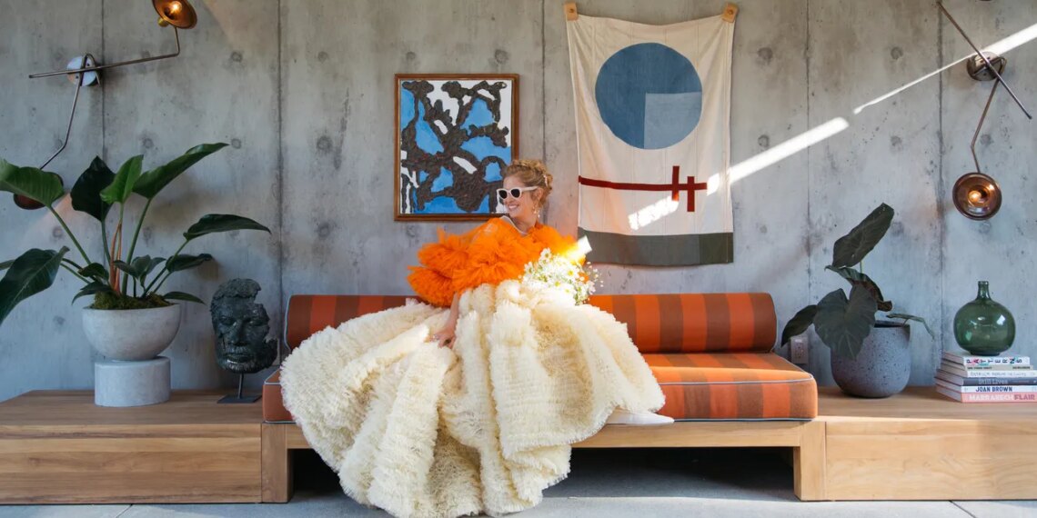 The Bride Wore a One-of-a-Kind Molly Goddard Dress for Her Vibrant Bay Area Wedding