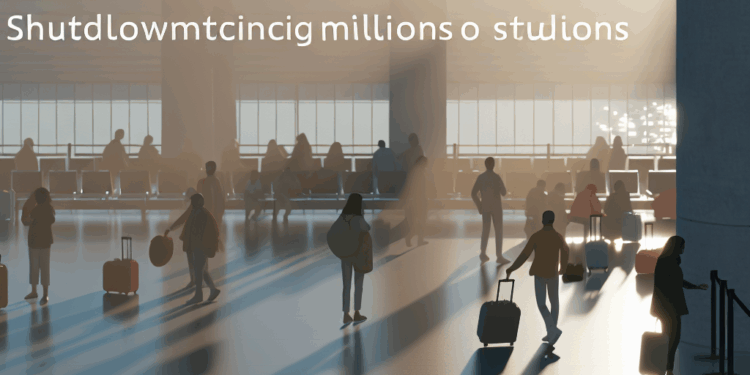 Cierre federal desde octubre pone en riesgo viajes de millones