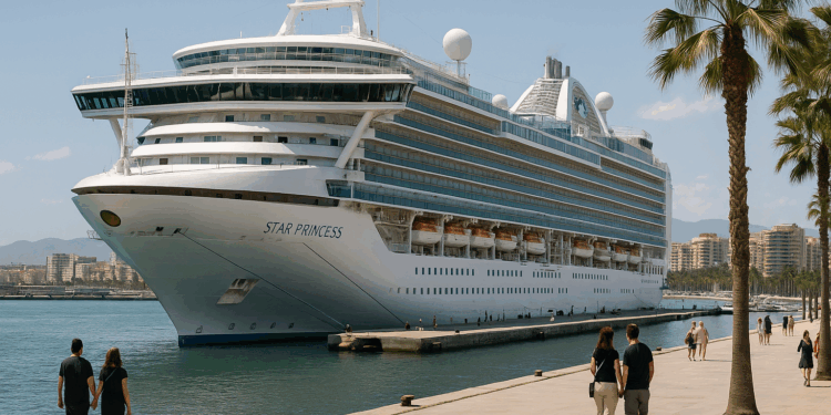 La primera escala del 'Star Princess' refuerza el impulso del segmento de cruceros en la Costa del Sol