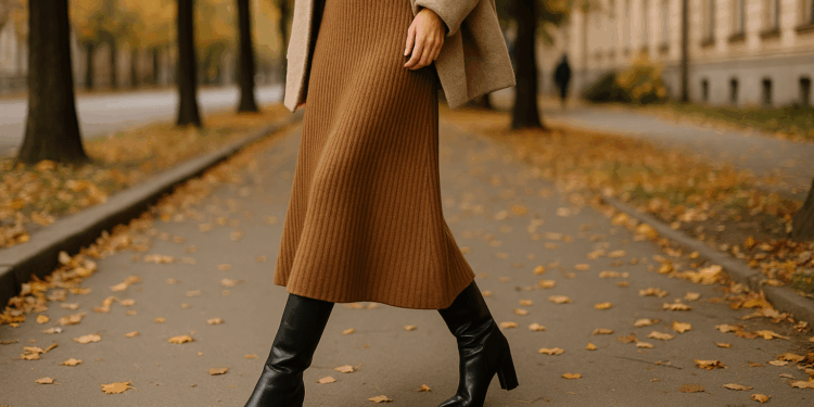 Las botas elegantes perfectas para llevar faldas largas en otoño 2025