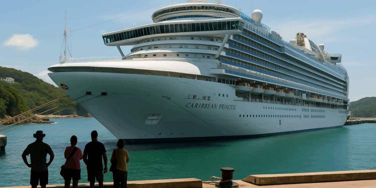 Crucero Caribbean Princess arriba a Huatulco