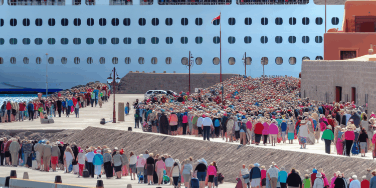 Arribó el crucero “MV Koningsdam” a Loreto con más de 2,500 pasajeros