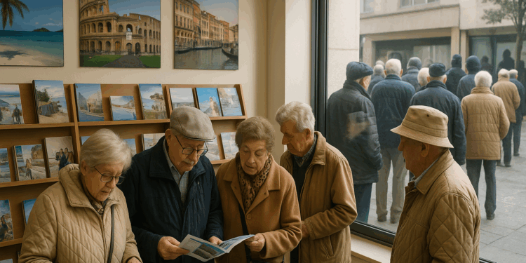 los mayores de Pontevedra llenan las agencias por los viajes del Imserso