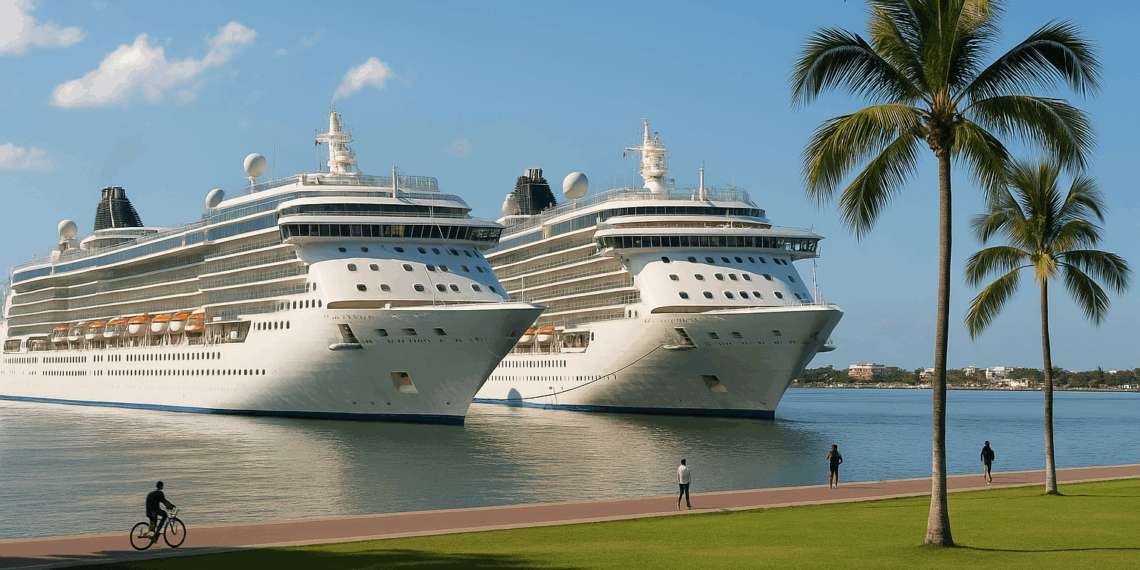 Recibe Vallarta primer doble arribo de cruceros de octubre