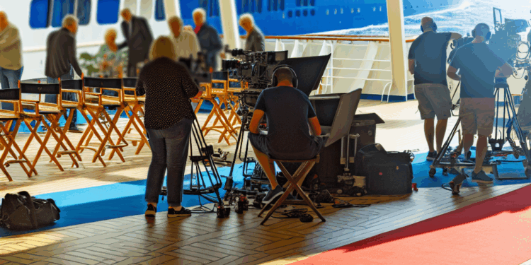 Producción televisiva a bordo del VASCO DA GAMA