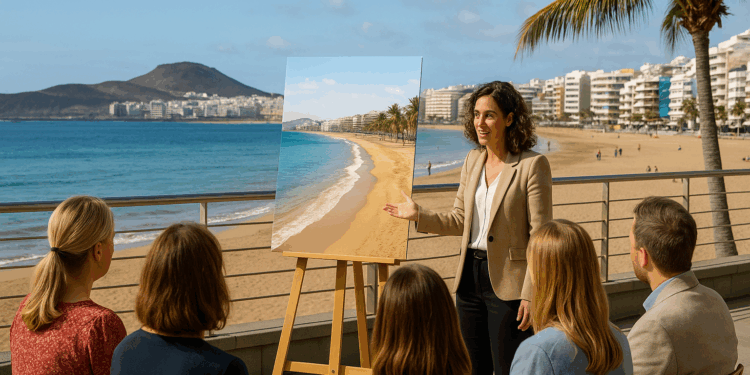 Spain Travel News promociona los atractivos de mar y naturaleza de Las Palmas de Gran Canaria entre agencias de viaje del Reino Unido