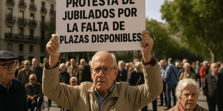 ira de los pensionistas que se han quedado sin plaza