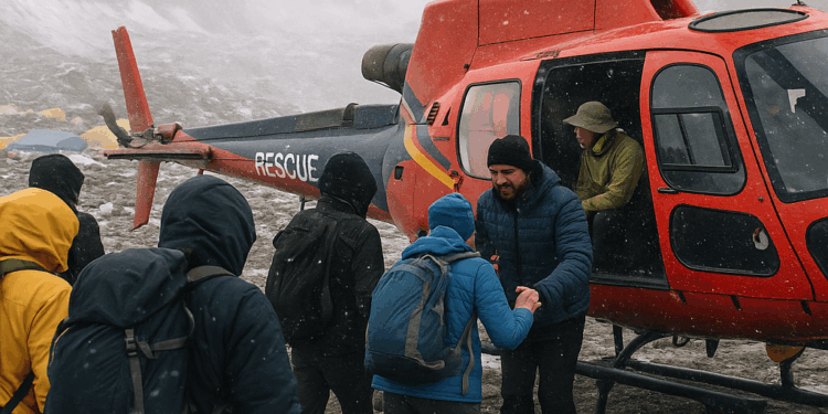 Rescatados los 580 excursionistas y más de 300 guías atrapados por nevadas en el Everest - Viajes