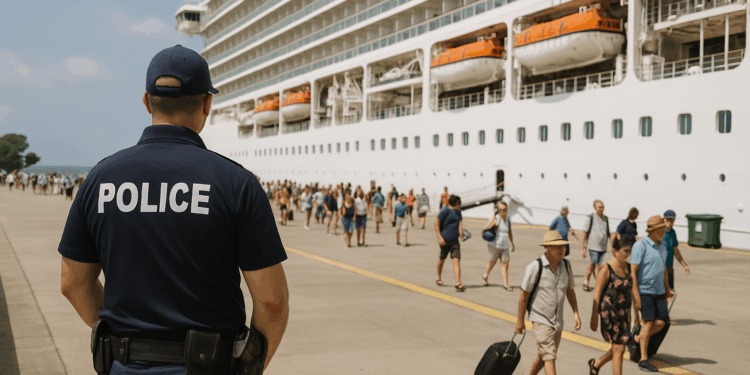Policía municipal refuerza atención a turistas que arriban en cruceros